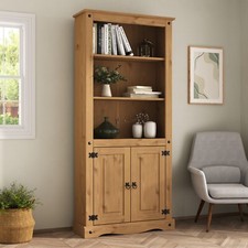 Corona Pine Bookcase 2 Door