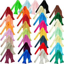 Self-Tie Bow Tie Satin Plain Solid Mens Formal Casual Wedding Bowtie