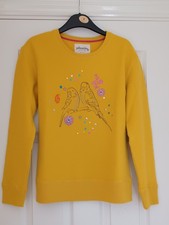 Boden Johnnie B Yellow Budgie Sweatshirt Age 13 - 14 Years Excellent