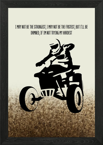 Atv quad wall art - atv, framed
