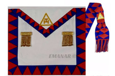 Lambskin Leather Masonic Royal Arch Companions Apron,Sash RA Chapter Regalia NEW