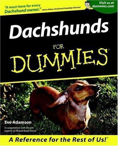 Dachshunds for dummies - dummies,