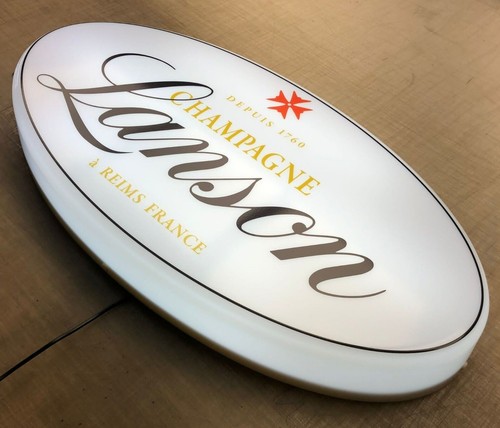 Lanson champagne illuminated - champagne,
