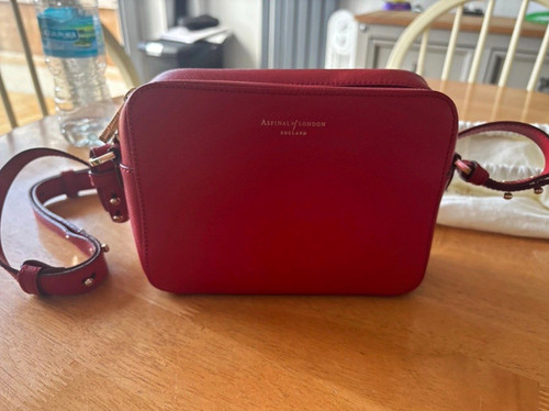Aspinal london red saffiano - london,