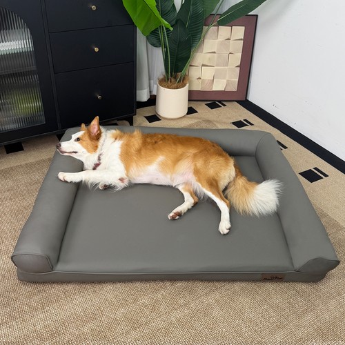 Orthopedic dog beds leather - orthopedic,