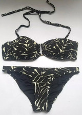 Nip Tuck Swim Black White Gold