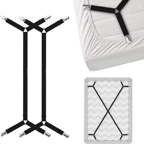 Adjustable bed sheet straps - bed,