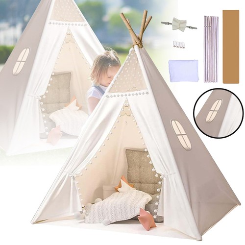 Large canvas kids teepee star - canvas,