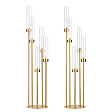 2PCS Gold Floor Candelabra,5