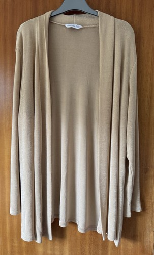 Ladies long beige open - long,, front