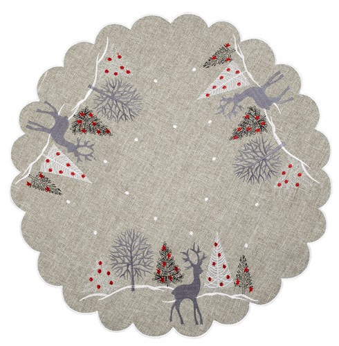 Small round vintage table - round,
