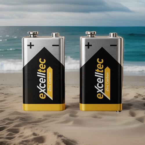 Batteries 9 volt - 2x,