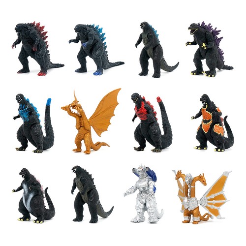 12pcs king kong - vs., godzilla