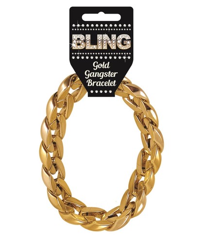 Gold gangster bracelet pimp - gold,