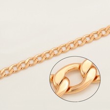 14K Gold Filled Ladies Men Bracelet CURB LINK 8mm 8.7" Birthday Evening Party