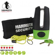 MOTORCYCLE SHACKLE DISC LOCK WITH FREE REMINDER COIL - Ex THATCHAM APPROVED*