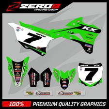 Custom MX Graphics Kit Motocross : KAWASAKI KX 85 1998 - 2021 - FAZE GRN/BLK
