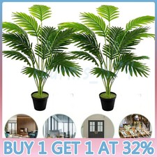 2Pcs 82cm Artificial Monstera Tree Fake Plant in Pot Indoor Outdoor Home Decor