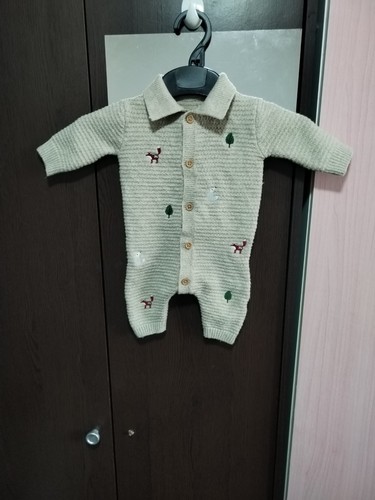 Baby knitted romper - romper, –