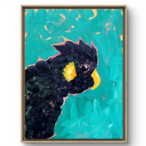 Danverrs black cockatoo aqua - cockatoo,
