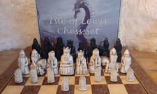 Chess Isle of Lewis, vintage. 9cm King A wonderful unique set.