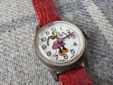 BRADLEY Minnie Mouse Ladies Watch Disney 1970s Swiss-Made - Vintage running well
