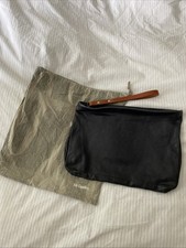 Ally Capellino Rare Blue Leather Clutch Wrist Bag New With Dust Bag