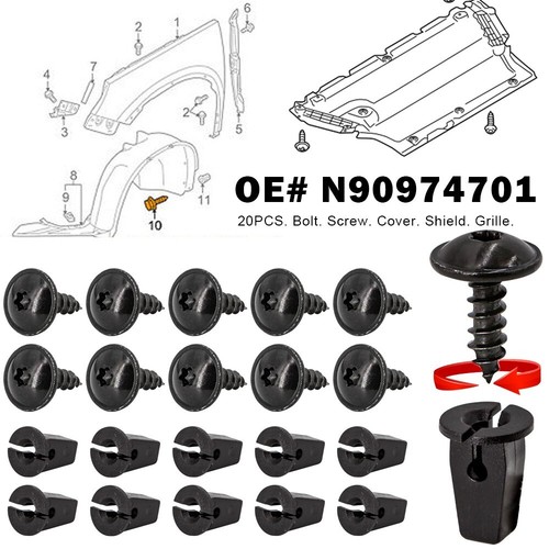 Wheel arch torx cover - x,