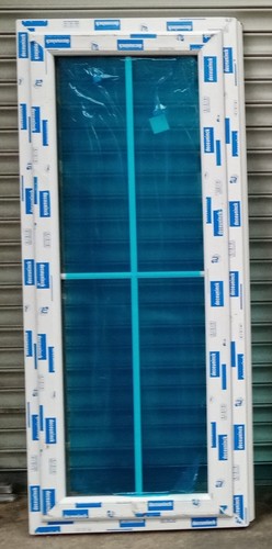 White plastic upvc window - upvc,