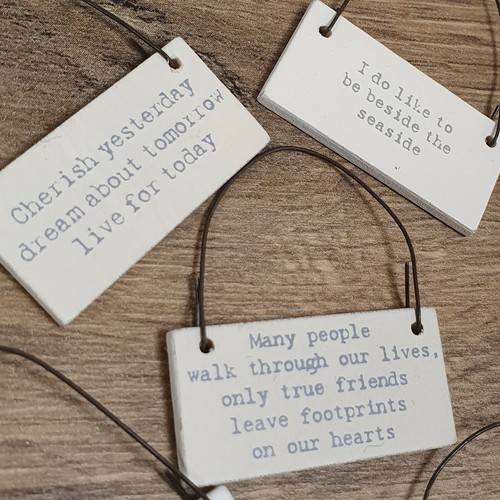 Tiny wooden message - tiny,
