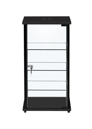 Black countertop showcase - black,
