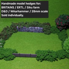 ⭐CUSTOM - Handmade model hedges - For Britains Siku D&D DnD Bolt Action