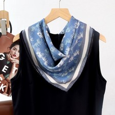 Reversible Wool Silk Scarf in