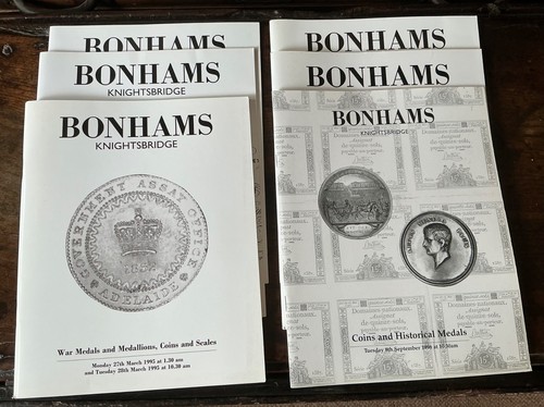 Bonhams coin medal - x6, coin,