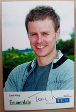 ORIGINAL AUTOGRAPHED EMMERDALE CAST CARD TOM LISTER Carl King