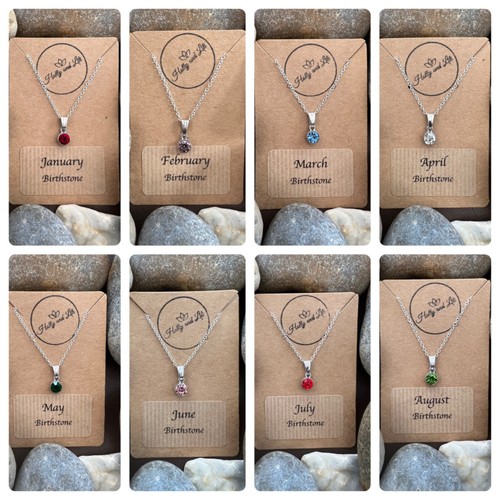 Birthstone month necklace - month,