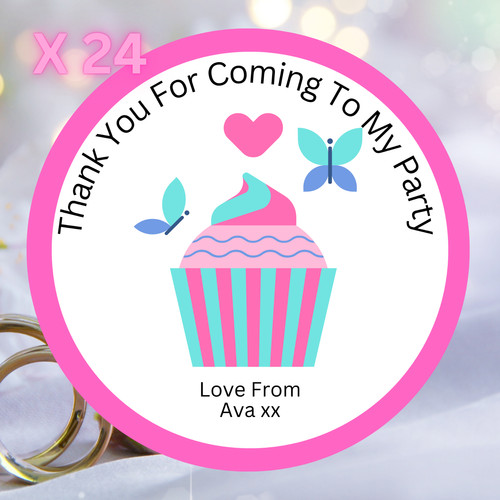 Personalised birthday stickers - birthday,