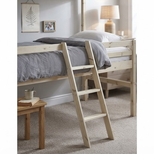 Pine bunk bed ladder - bed,