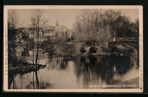 Minden swan pond with - minden,,