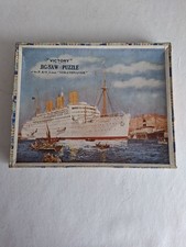 Victory Wood Jigsaw Puzzle x1 - P&O Liner 'STRATHNAVER' - Series No.T.P.3 - Fair