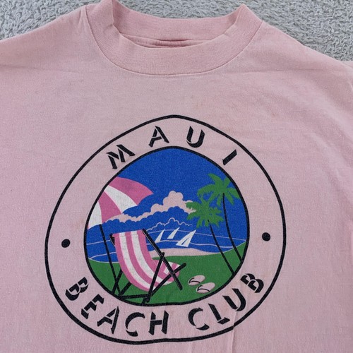 Vintage maui beach club shirt - beach,