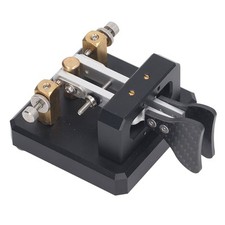 Morse Code Key Double Paddle Automatic CW Shortwave Telegram Tapper For