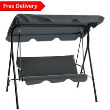 Elegant 3-Seater Canopy Swing