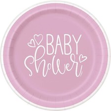 Baby Shower Party Plates Girl