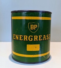 Vintage BP Energrease Tin Can Garage Advertising Petrol Oil Esso Castrol Shell