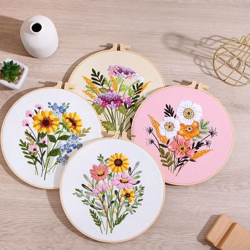 Needle punch embroidery - punch, stitch