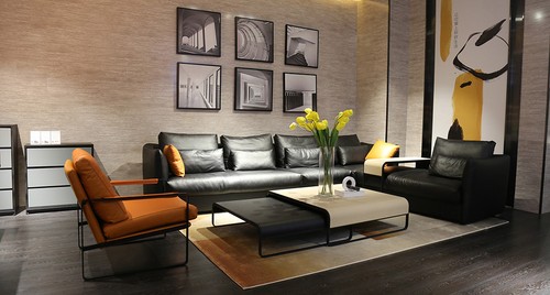 Italian leather style living - leather,