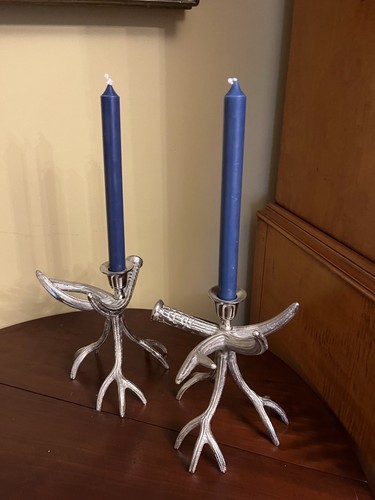 Antler candle holders - candle,