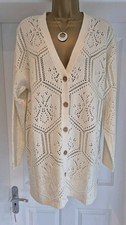 Damart Cream Cardigan Size