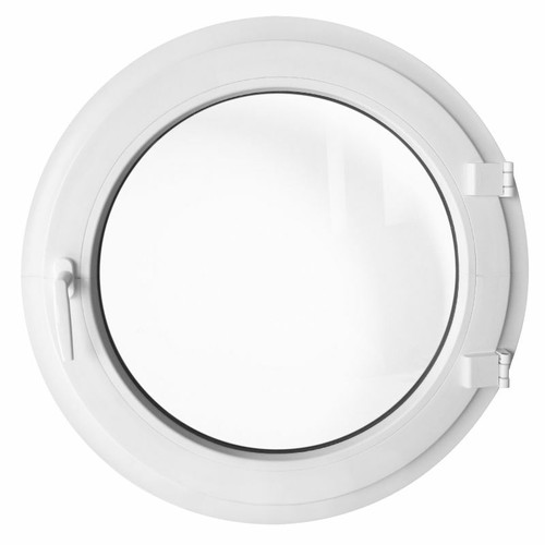 Round window turn white upvc - round,